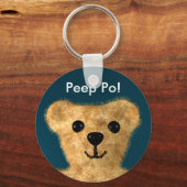 Porte-clés Ours en peluche (Peep po !) (Recto)