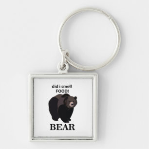 Porte-clés Ours Est-ce que j'ai senti de la nourriture Drôle