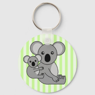 Porte-clés Ours et bébé de koala mignons