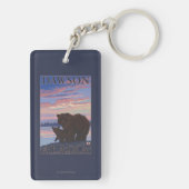 Porte-clés Ours et CUB - Dawson, Alaska (Dos)