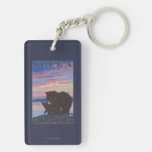 Porte-clés Ours et CUB - Sitka, Alaska (Dos)