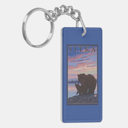 Porte-clés Ours et CUB - Sitka, Alaska (Devant gauche)
