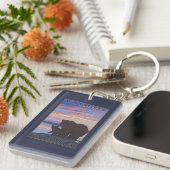 Porte-clés Ours et CUB - Wrangell, Alaska (Devant droit)