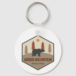 Porte-clés Ours forestier national de Green Mountain