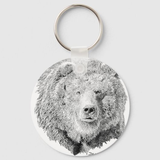 Porte-clés Ours grizzli (Recto)