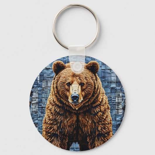 Porte-clés Ours grizzly (Recto)