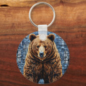 Porte-clés Ours grizzly (Recto)