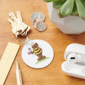 Porte-clés Ours habillé en Bumblebee avec Fleurs