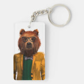Porte-clés Ours habillé par meilleur (Dos)