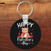 Porte-clés Ours Joyeuse Saint-Valentin Ours Mignon Avec Des C (Recto)