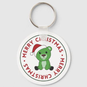 Porte-clés Ours Joyeux Noël Animaux d'hiver Ours Porte - clé