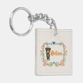 Porte-clés Ours mignon, Fleur Jaune et Fleur Florale (Devant gauche)