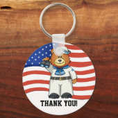 Porte-clés Ours militaire - FRS (Recto)