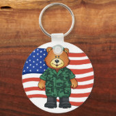 Porte-clés Ours militaire - FRS (Recto)