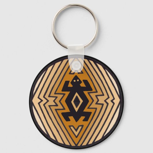 Porte-clés Ours Mimbres amérindien (Recto)