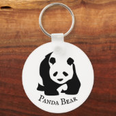 Porte-clés Ours noir blanc (Recto)