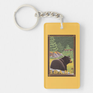 Porte-clés Ours noir dans la forêt - Idaho