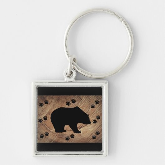 Porte-clés Ours Noir Et Paniers Ours (Devant)