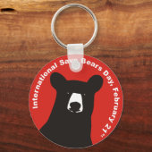 PORTE-CLÉS OURS NOIR ISBD (Recto)