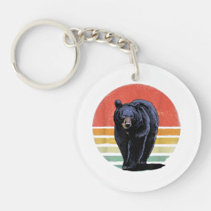 Porte-clés Ours noir Vintage