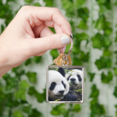 Porte-clés Ours panda (main)