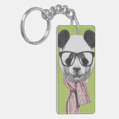 Porte-clés Ours panda prêt d'hiver (Devant gauche)