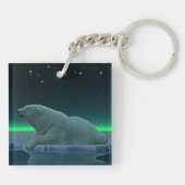 Porte-clés Ours polaire à bord de glace (Dos)