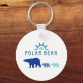 Porte-clés Ours polaire avec soleil (Recto)