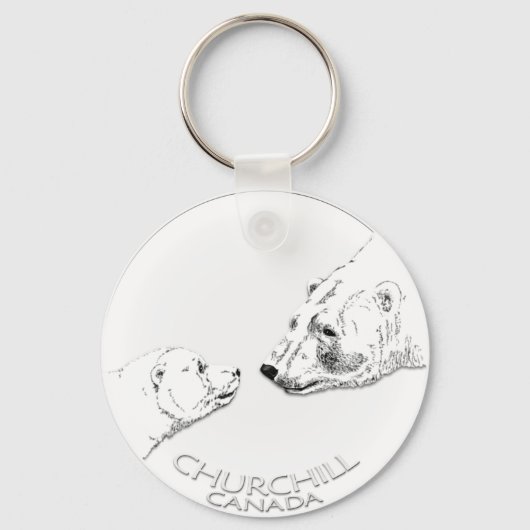 Porte-clés Ours polaire Chuchill Porte - clé Souvenir Porte - (Recto)