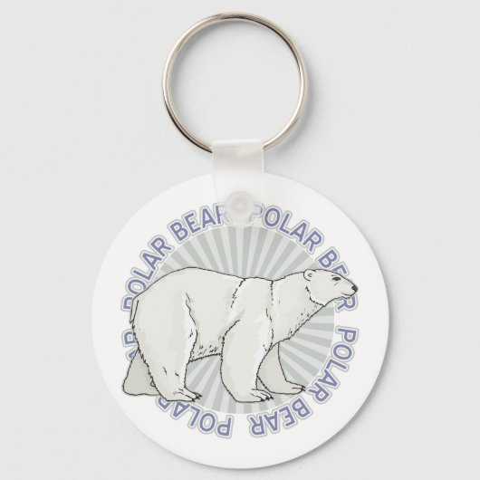 Porte-clés Ours polaire classique (Recto)