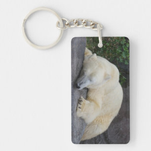 Porte-clés Ours polaire endormi
