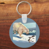 Porte-clés Ours polaire et pingouin des années 1940 (Recto)