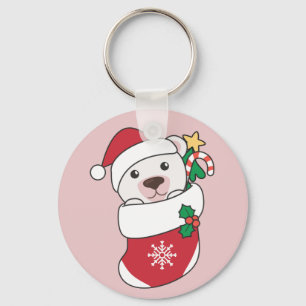 Porte-clés Ours polaire Noël Neige hiver Animaux Polar Key
