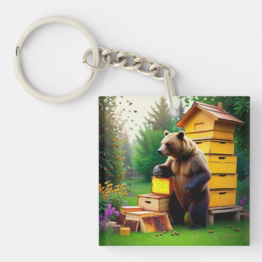 Porte-clés Ours Rucher (Devant)