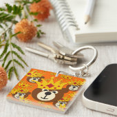 Porte-clés Ours Souriant Teddy (Devant Droit)