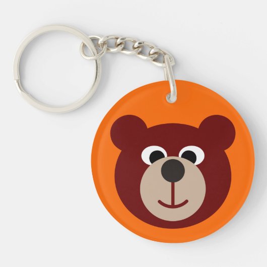 Porte-clés Ours Souriant Teddy (Devant)