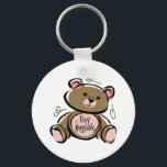 Porte-clés Ours Teddy Très Encombrant<br><div class="desc">Ce Teddy Bear est personnalisable pour que vous puissiez ajouter votre ville natale, le nom de l'école ou tout ce que vous pouvez penser! Parfois, vous voulez juste dire que Teddy Bear Lover spécial, vous pensez à eux "juste parce que". Nous avons des vêtements et des cadeaux très huggables pour...</div>