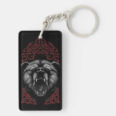 Porte-clés Ours Viking Rugissant (Dos)