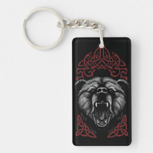 Porte-clés Ours Viking Rugissant