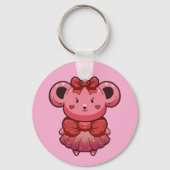 Porte-clés ourson rose mignon (Verso)