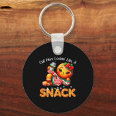 Porte-clés Out Here Looking Like A Snack Funny Boujee Xmas Gi (Recto)