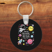 Porte-clés Out Of This World Spaceship Planet Galaxy Christia (Recto)