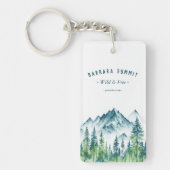 Porte-clés Outdoor Adventure Travel Mountain Pine Forest (Devant)