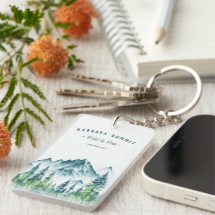 Porte-clés Outdoor Adventure Travel Mountain Pine Forest