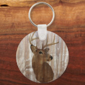 Porte-clés Outdoorsman Western Primitive grange cerf de bois (Recto)