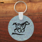 Porte-clés Outil en cuir Imprimer Conception Cheval Porte - c (Recto)