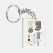 Porte-clés Outils de machine à café (Devant gauche)