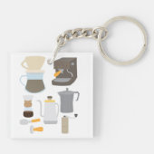 Porte-clés Outils de machine à café (Dos)