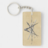 Porte-clés Outils de rédaction d'architecture classique (Devant)