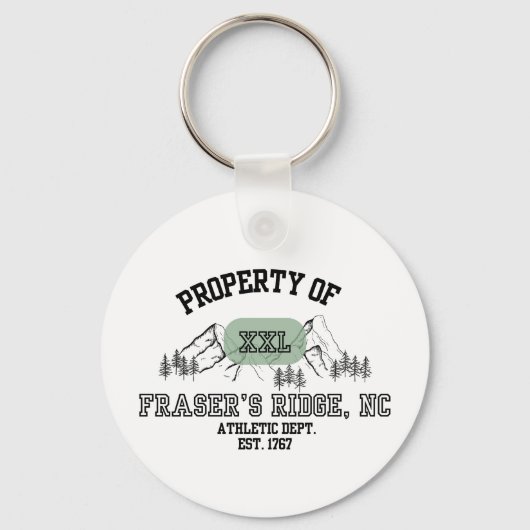 Porte-clés OUTLANDER Propriété de la crête de Fraser (Recto)